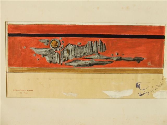 Hotel Interpress étterem 1:15 vázlat