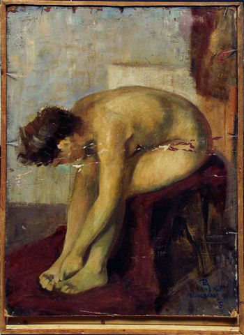 Akt (tanulmány Burghardt o.)